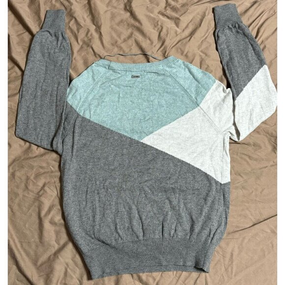 Prana Merino Wool Cotton Women's S Color Block Crewneck Sweater Long Sleeve - Picture 5 of 9